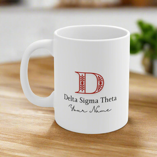 Delta Sigma Soror Birthday Ceramic Mug - Personalized Gift
