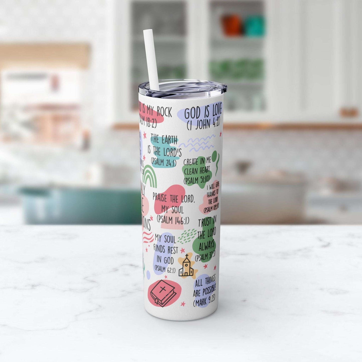 20oz My Daily Bible Affirmations Tumbler – Stay Inspired & Hydrated