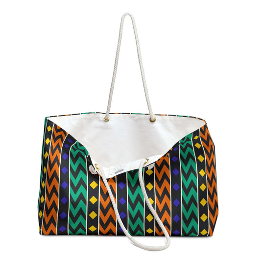 Kente Color Stripes Weekender Bag