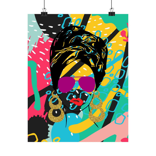 Beauty in Color Queen Wall Art Poster: Empowerment in Every Hue Wall Art Poster