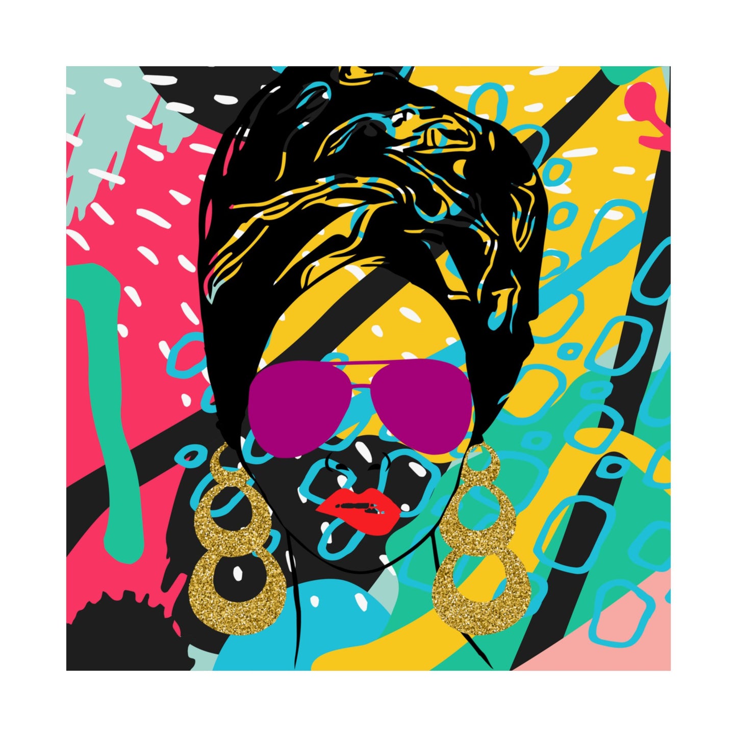 Beauty in Color Queen Poster – Afrocentric Matte Wall Art