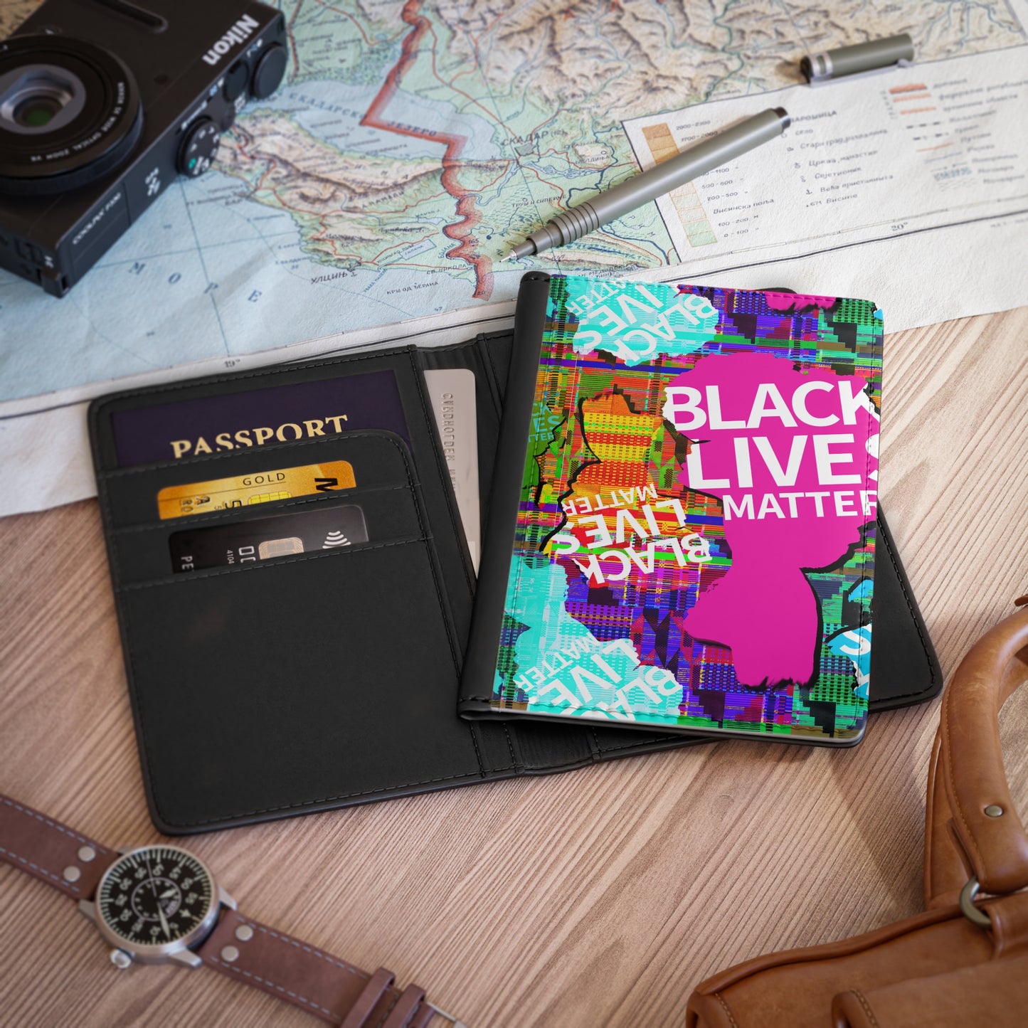 Passport Cover — 'Black Lives Matter' Colorblock
