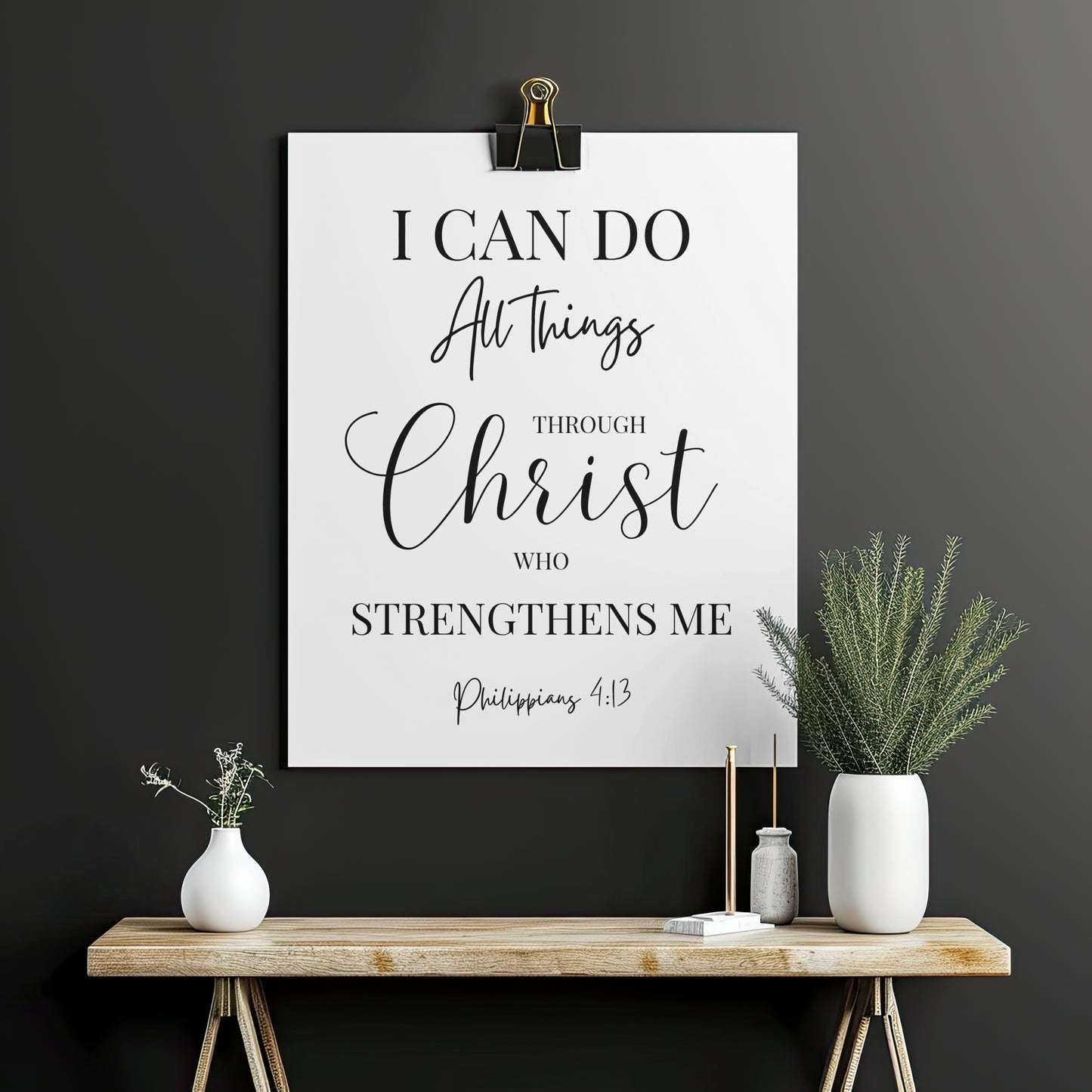 Philippians 4:13 Scripture Wall Art