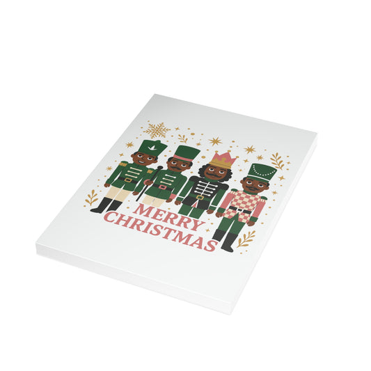 Merry Christmas Black Nutcracker Greeting Cards