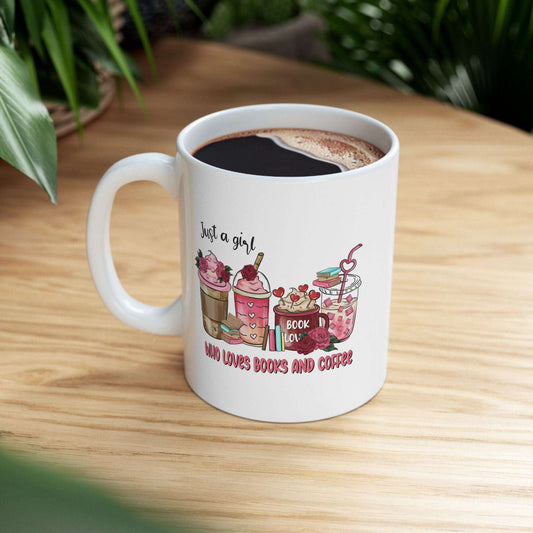 Just a Girl Who Loves Coffee & Books Mug