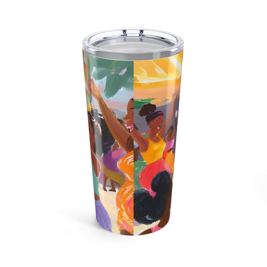 Colorful Dance Block Party Tumbler, 20oz Travel Mug