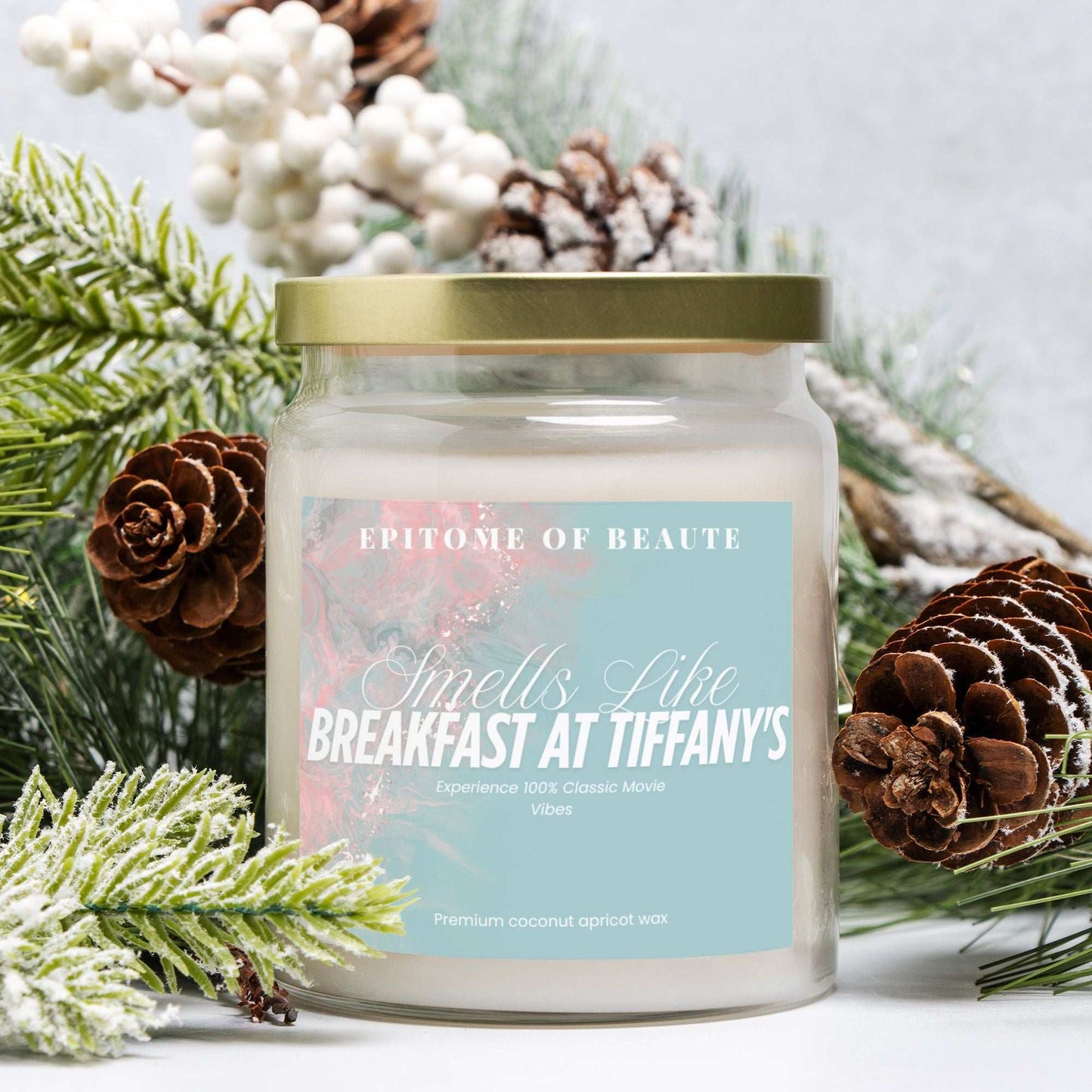 Breakfast at Tiffany's Candle Apothecary Jar 9oz