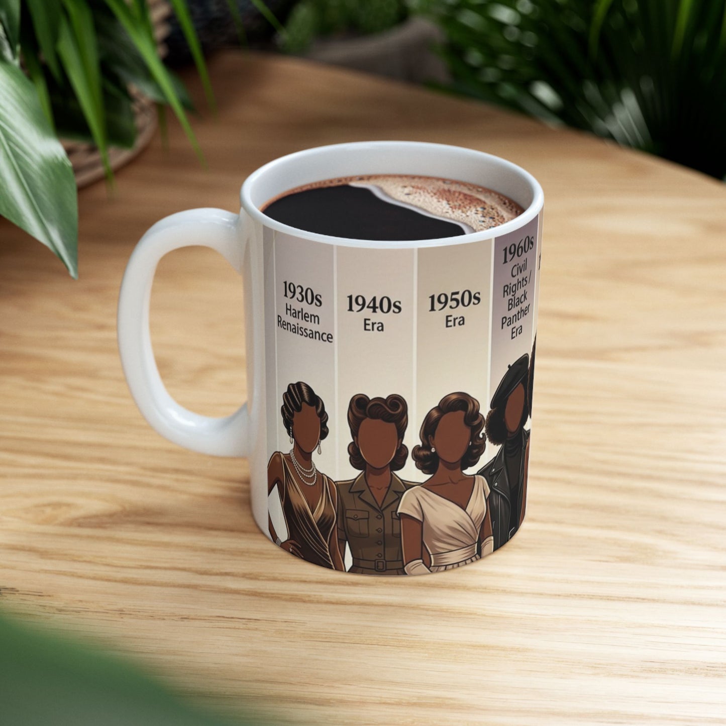 Black Women History Mug - Through the Decades