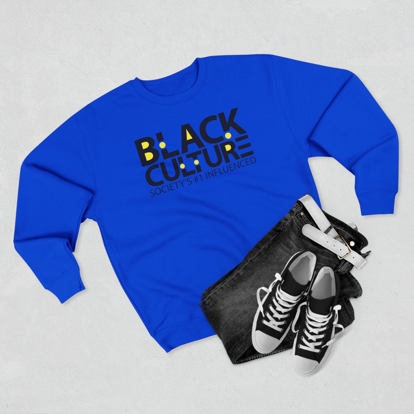 Black Culture Crewneck Sweatshirt — "Black Culture: Society's #1 Influenced"