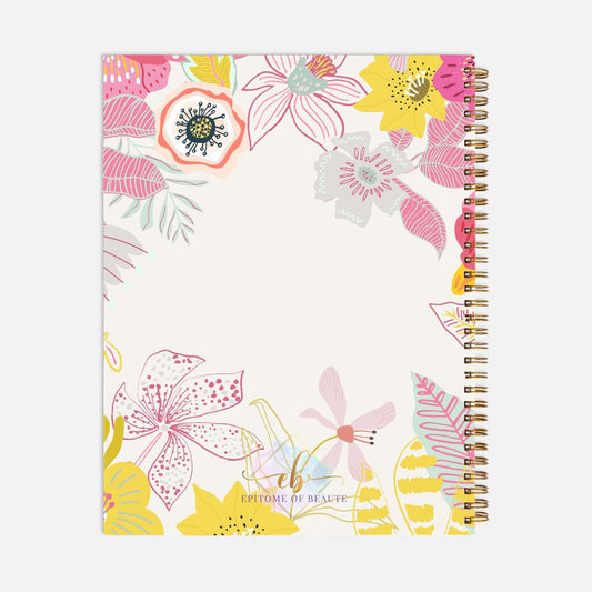 Blooming Horizons 2025 Planner Hardcover Spiral 8.5 x 11