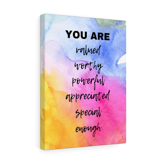 You Are: Affirmation Wall Canvas