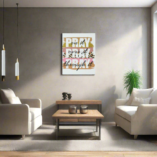 Pray On It Wall Canvas