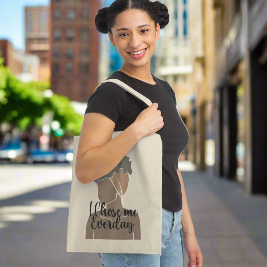 I Chose Me Everyday Canvas Tote Bag
