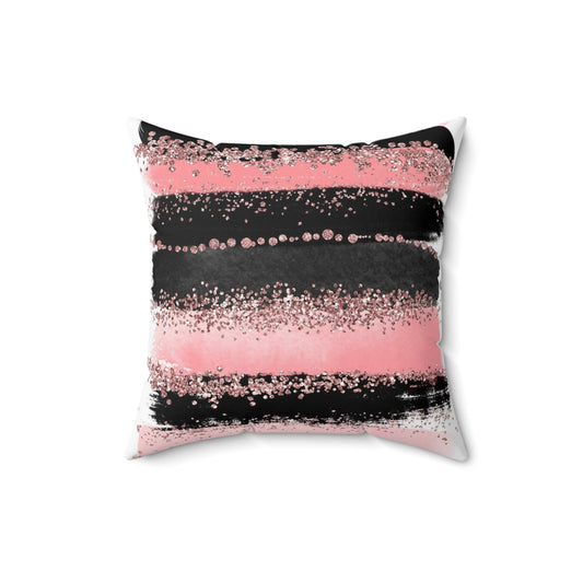 Fashion Glam Stripe Throw Pillow