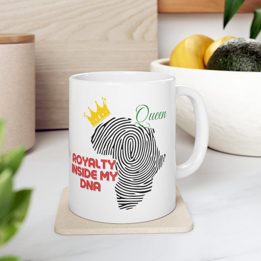 Royalty Inside My DNA, Queen Mug