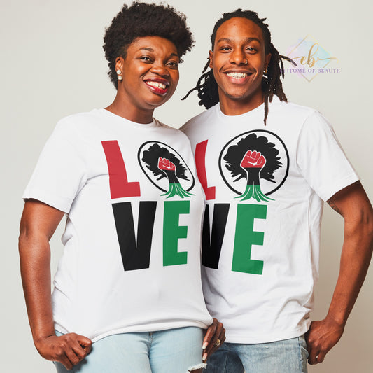 Rooted in Love Unisex T-shirt - Embrace the Spirit of Black Love