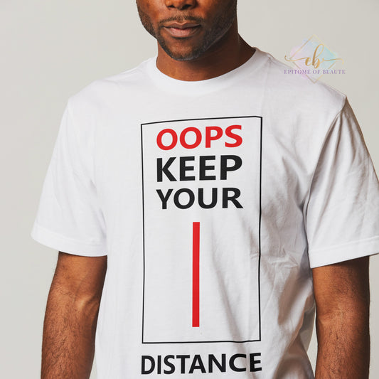 Keep Your Distance Unisex Jersey Short T-Shirt