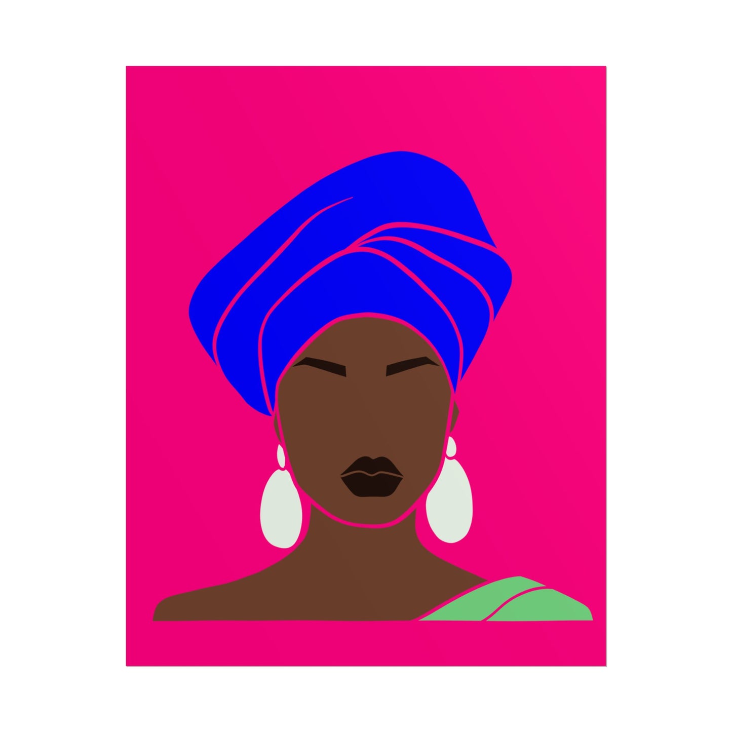 Melanin Queen Unframed Poster | Afrocentric Wall Art