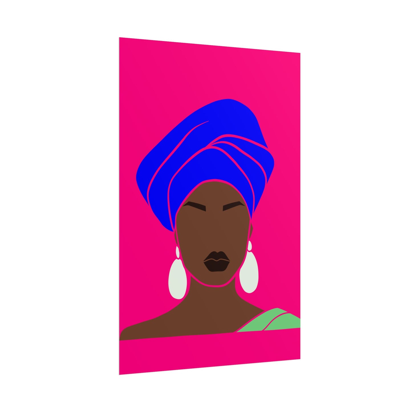 Melanin Queen Unframed Poster | Afrocentric Wall Art