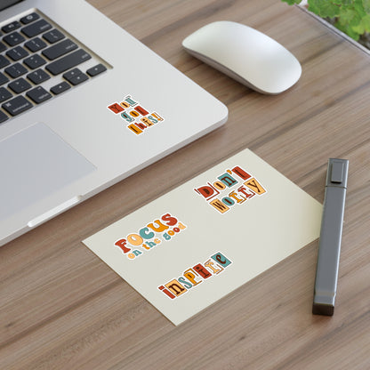 Motivational Quote Sticker Pack | Waterproof Vinyl Decals
