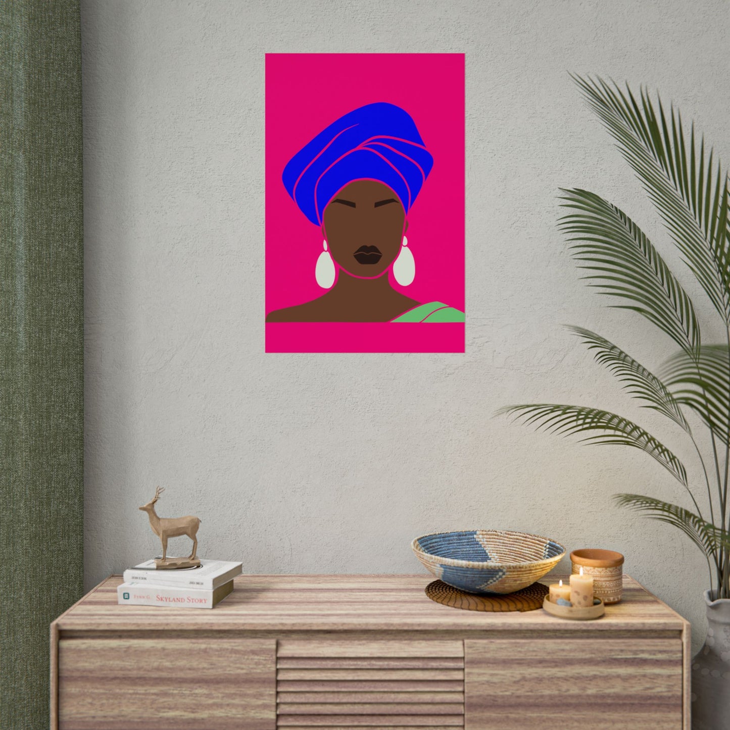 Melanin Queen Unframed Poster | Afrocentric Wall Art