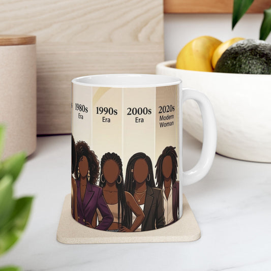 Black Women History Mug - Through the Decades