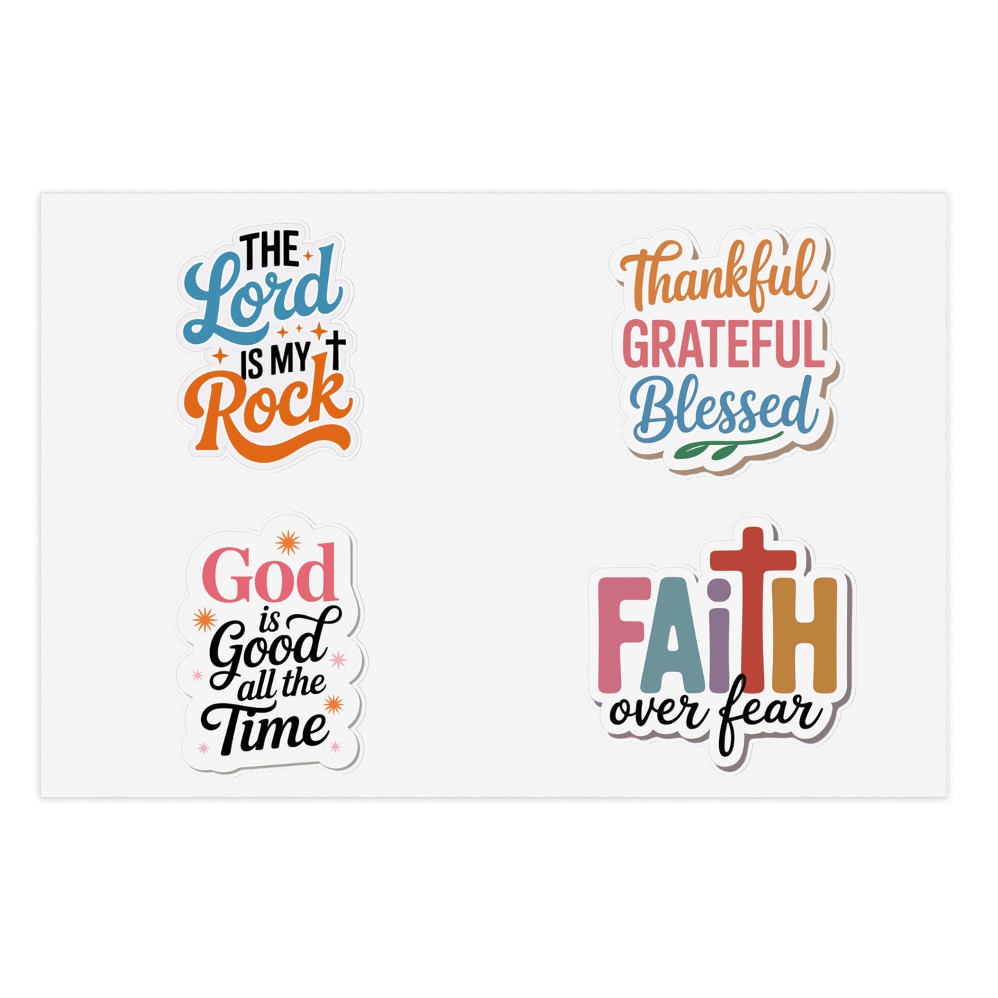 Christian Faith Sticker Pack | Inspirational Waterproof Vinyl Stickers
