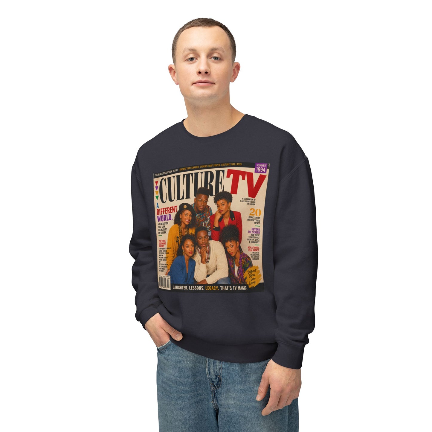 Vintage TV Culture Magazine Cover Sweatshirt