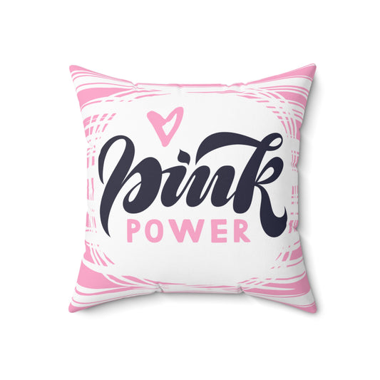 Pink Power Throw Pillow
