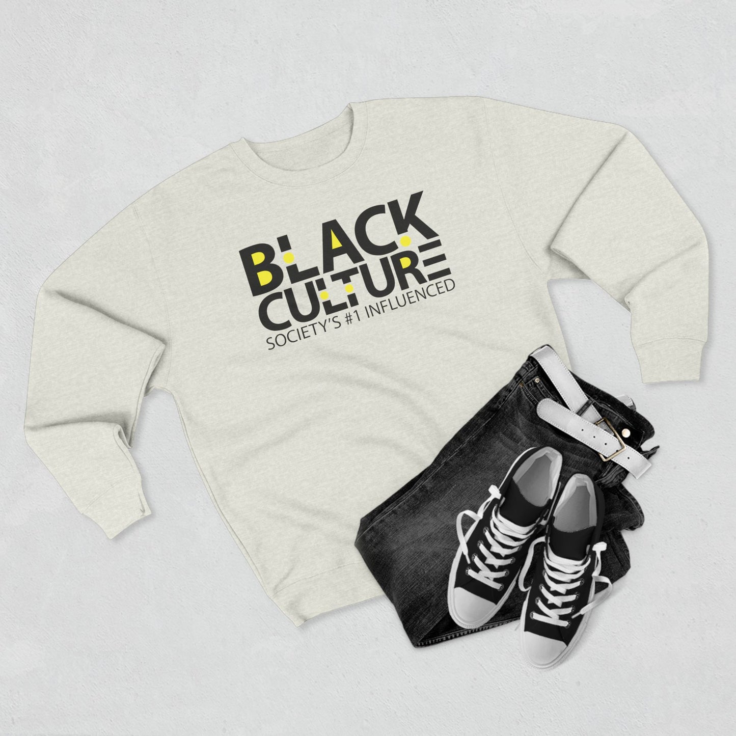 Black Culture Crewneck Sweatshirt — "Black Culture: Society's #1 Influenced"