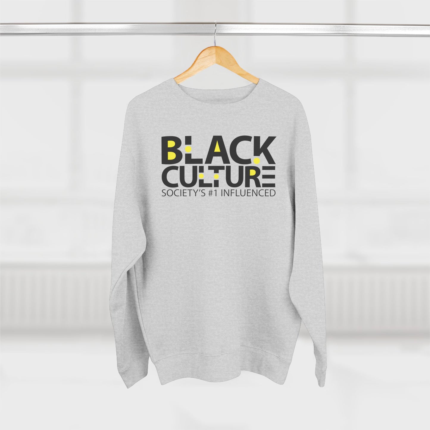 Black Culture Crewneck Sweatshirt — "Black Culture: Society's #1 Influenced"