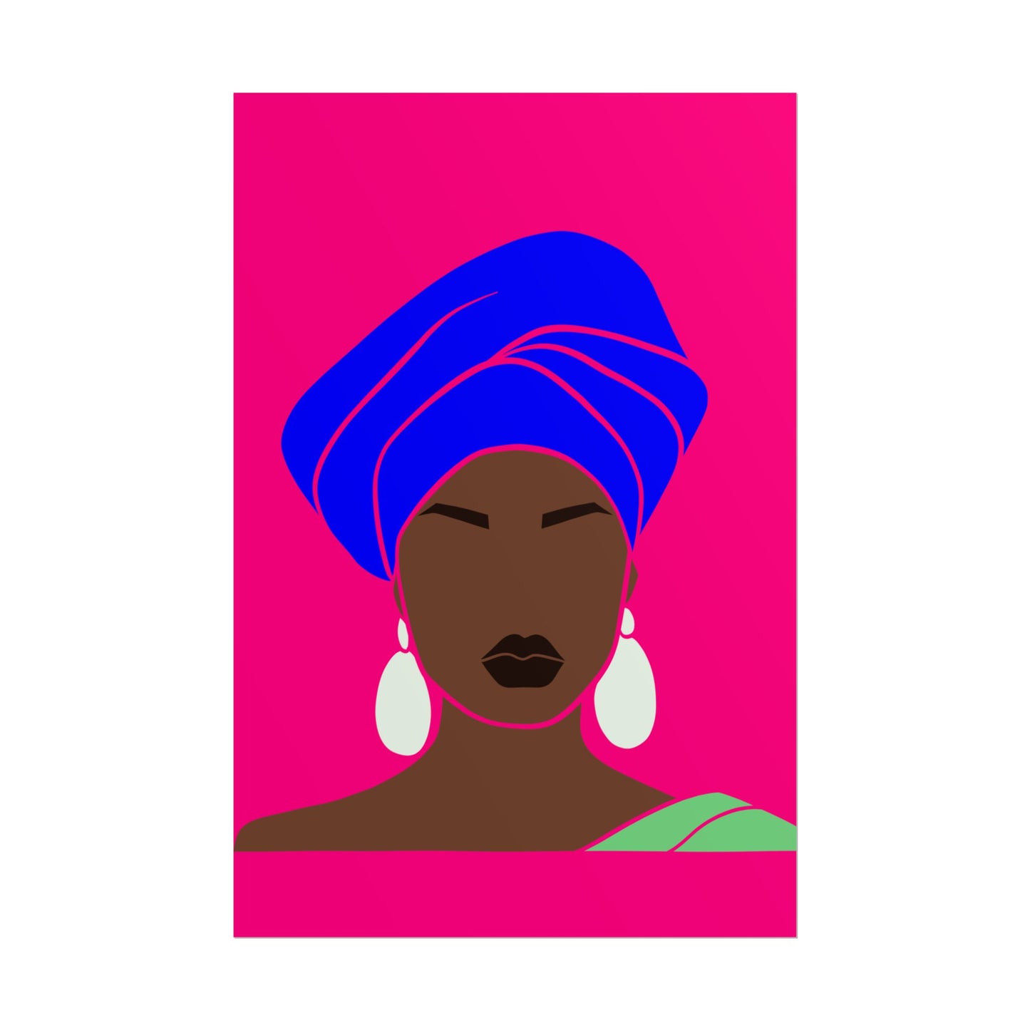 Melanin Queen Unframed Poster | Afrocentric Wall Art
