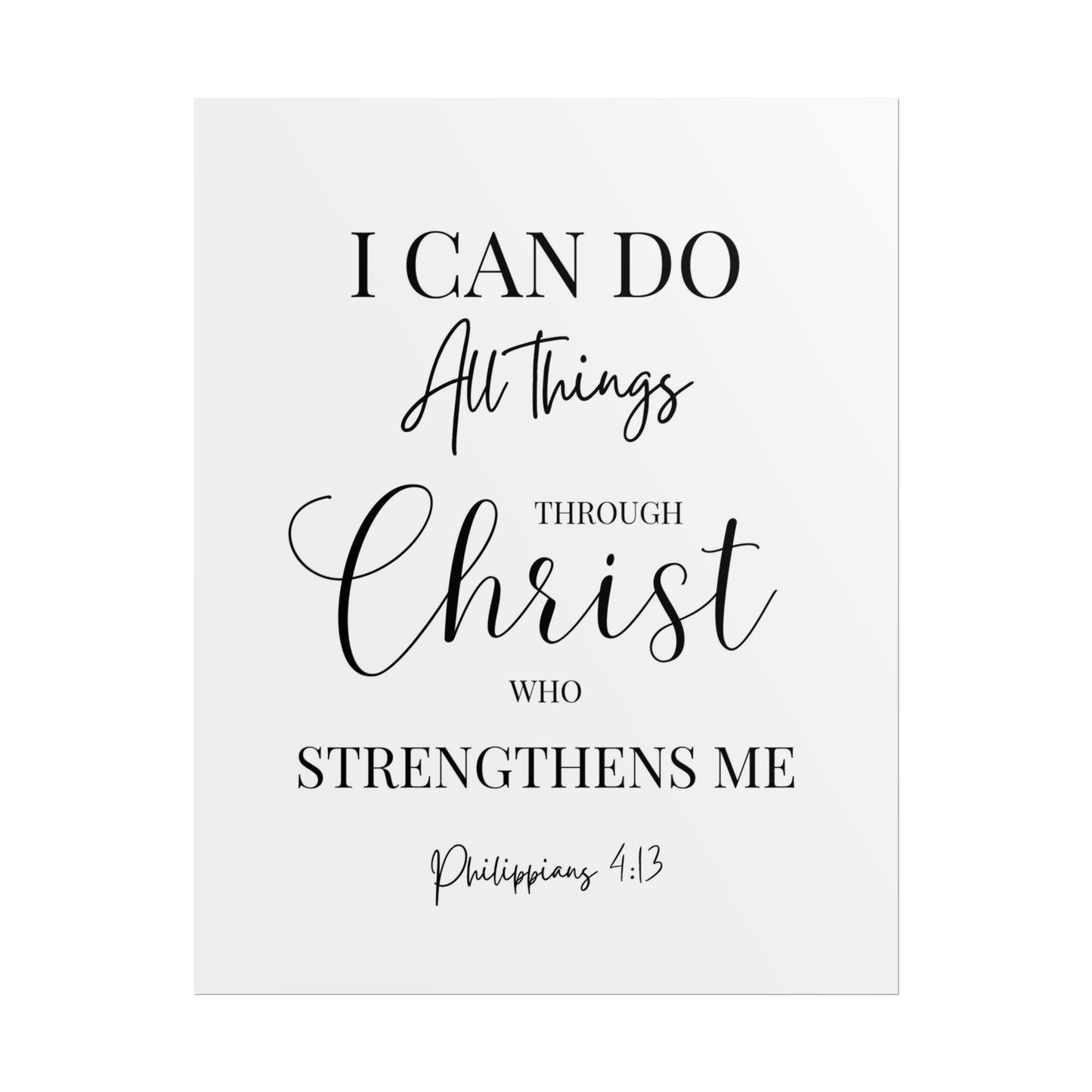 Philippians 4:13 Scripture Wall Art