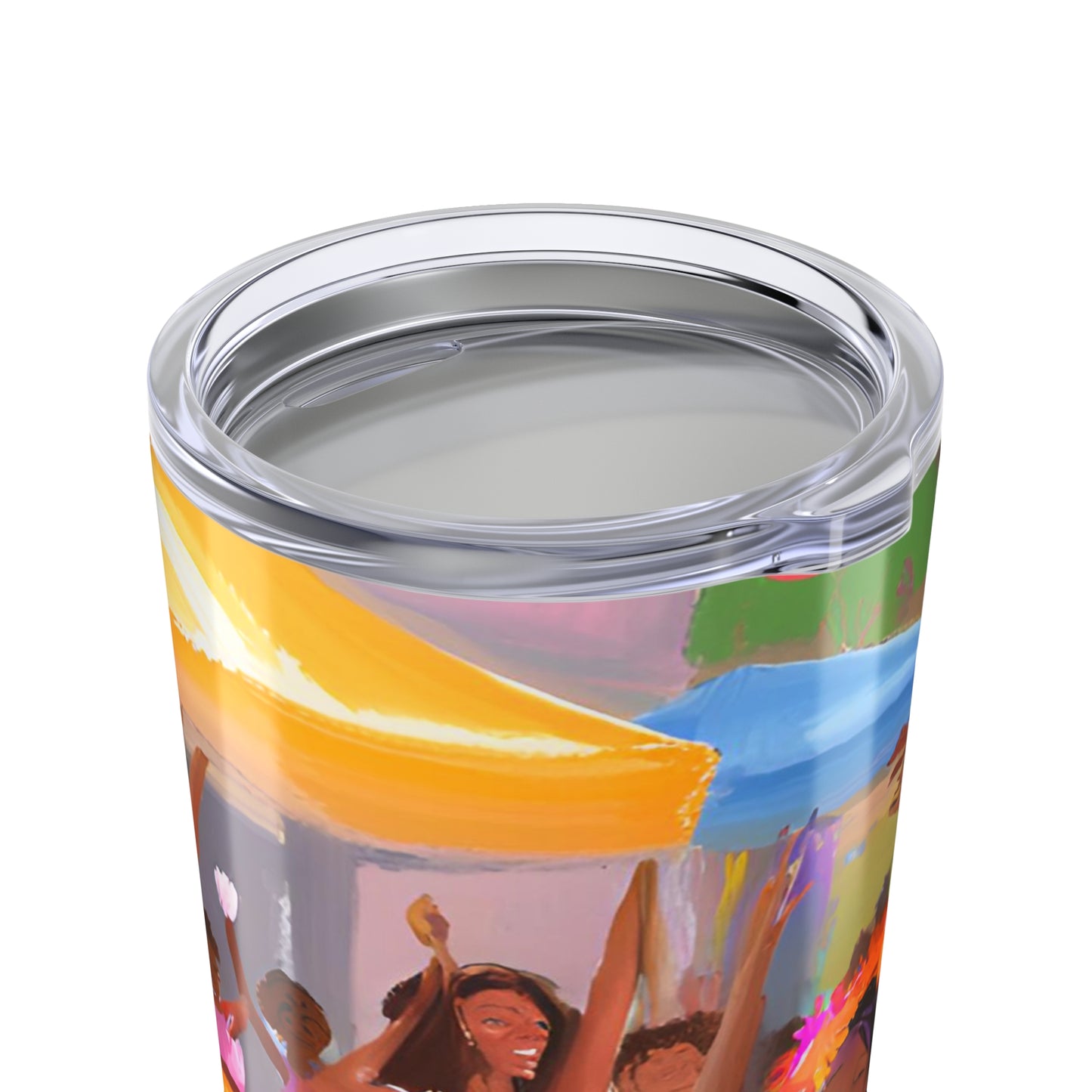 Colorful Dance Block Party Tumbler, 20oz Travel Mug