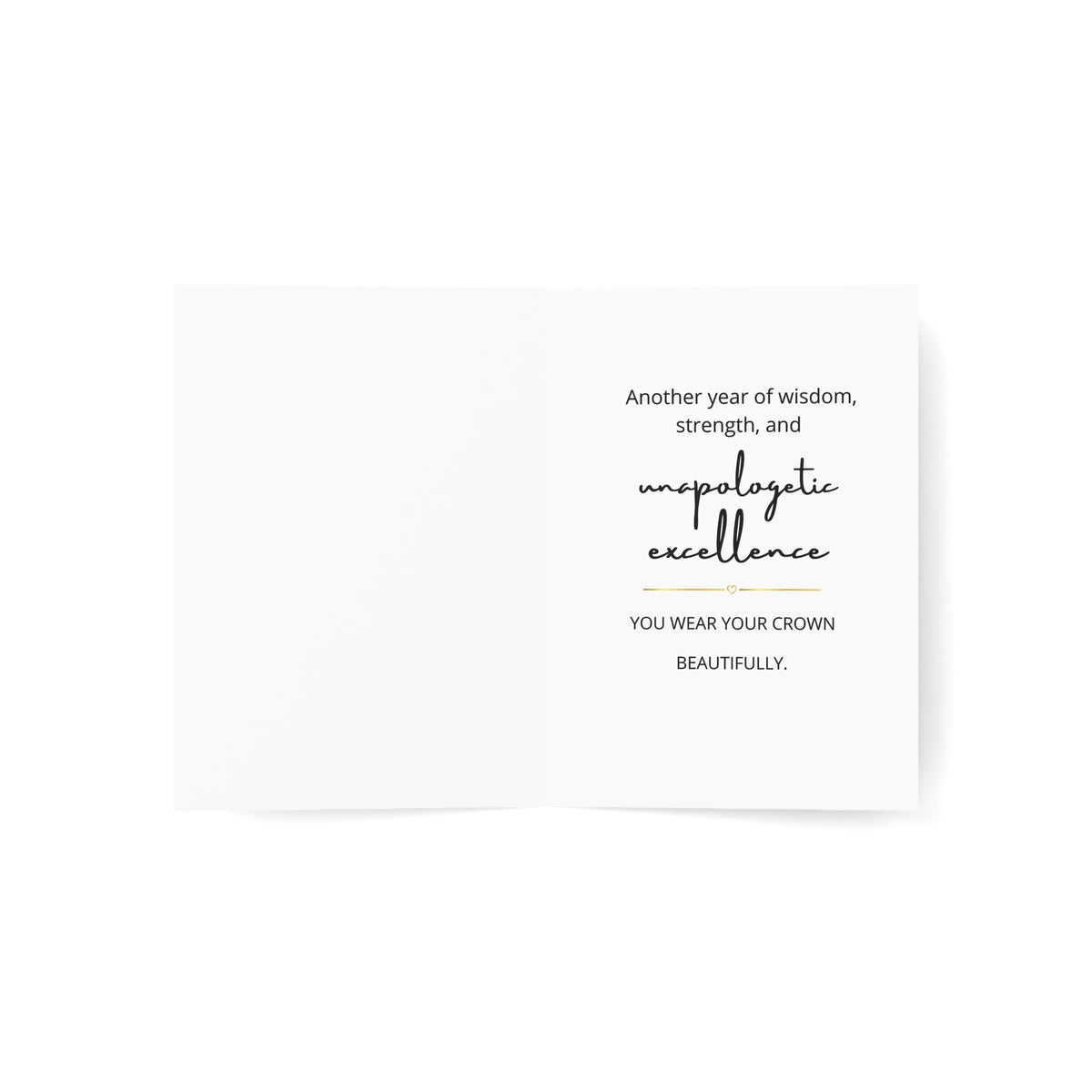 Elegant Birthday Queen Greeting Cards - Pack of 1, or 10 pc