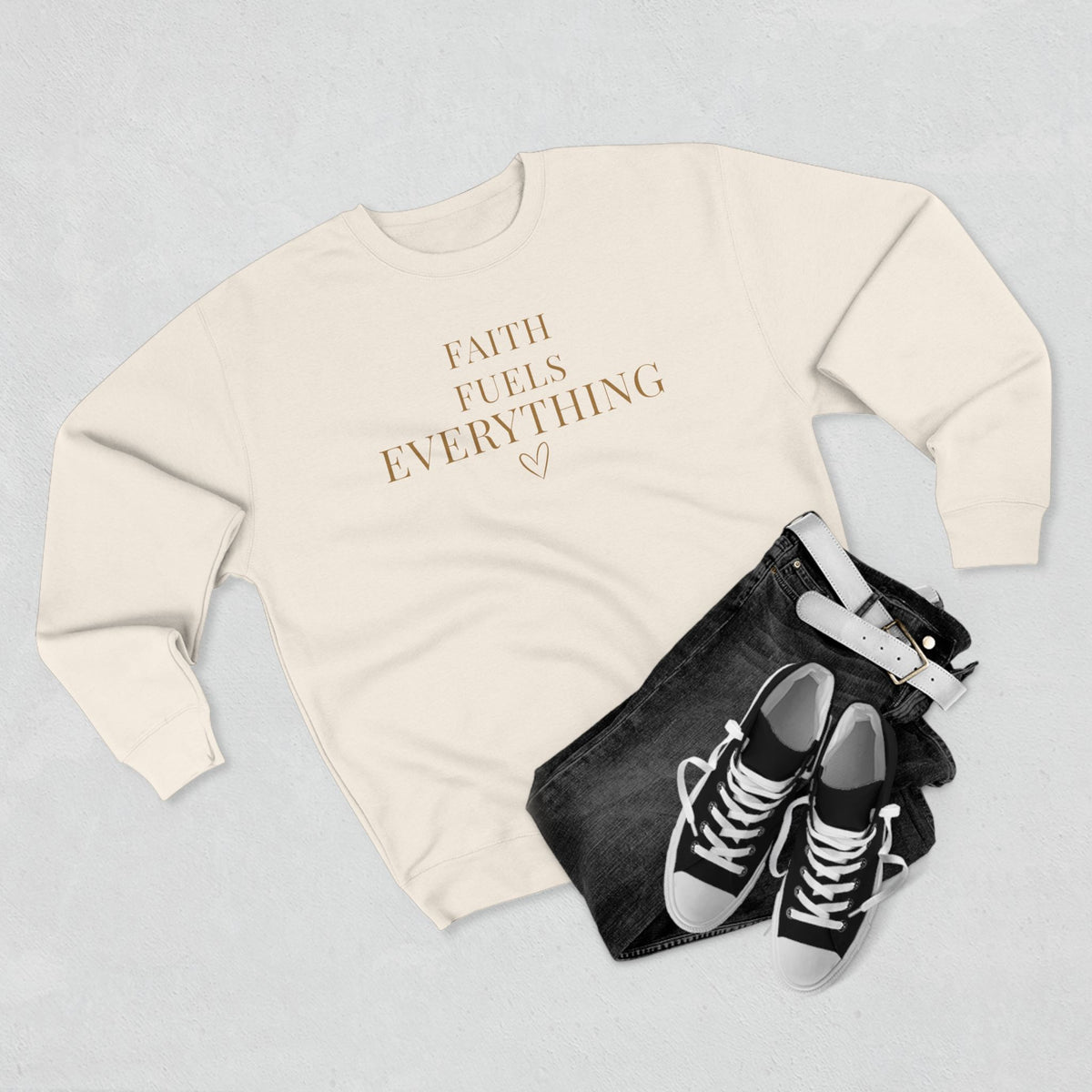 Faith Fuels Everything Crewneck Sweatshirt