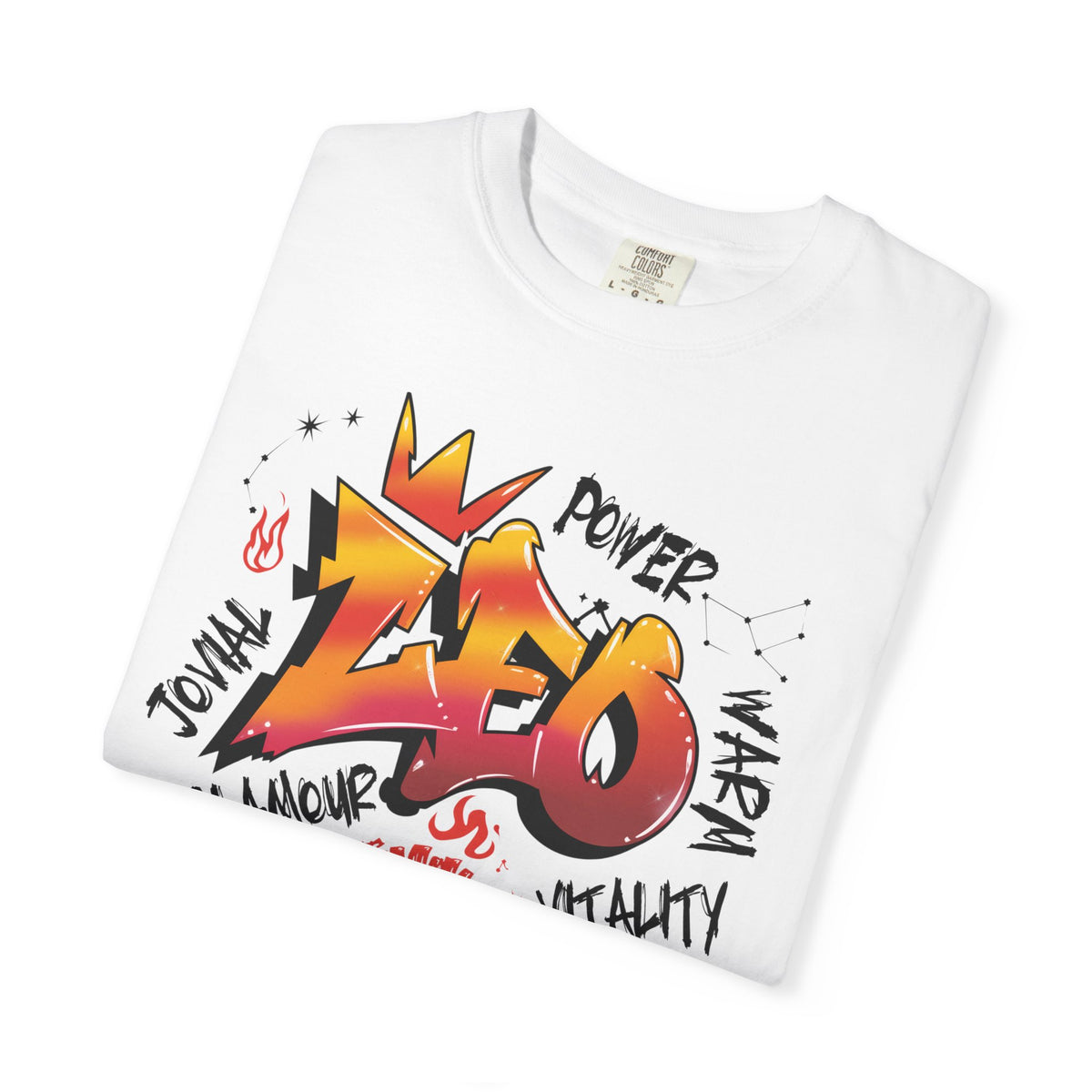 Leo Graffiti T-Shirt | Zodiac Sign Graphic Unisex Tee