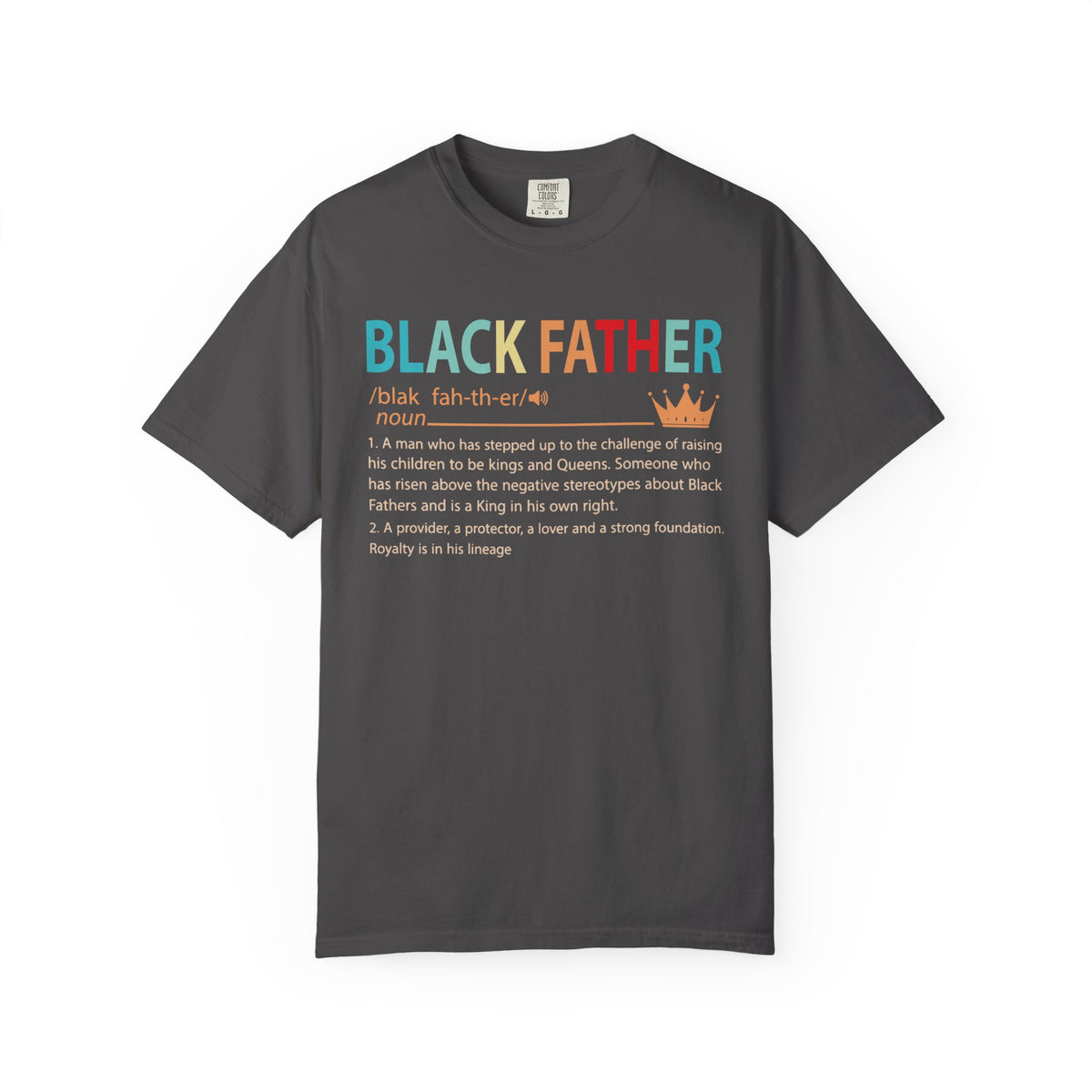 Black Father Definition T-Shirt | Proud Dad Graphic Tee