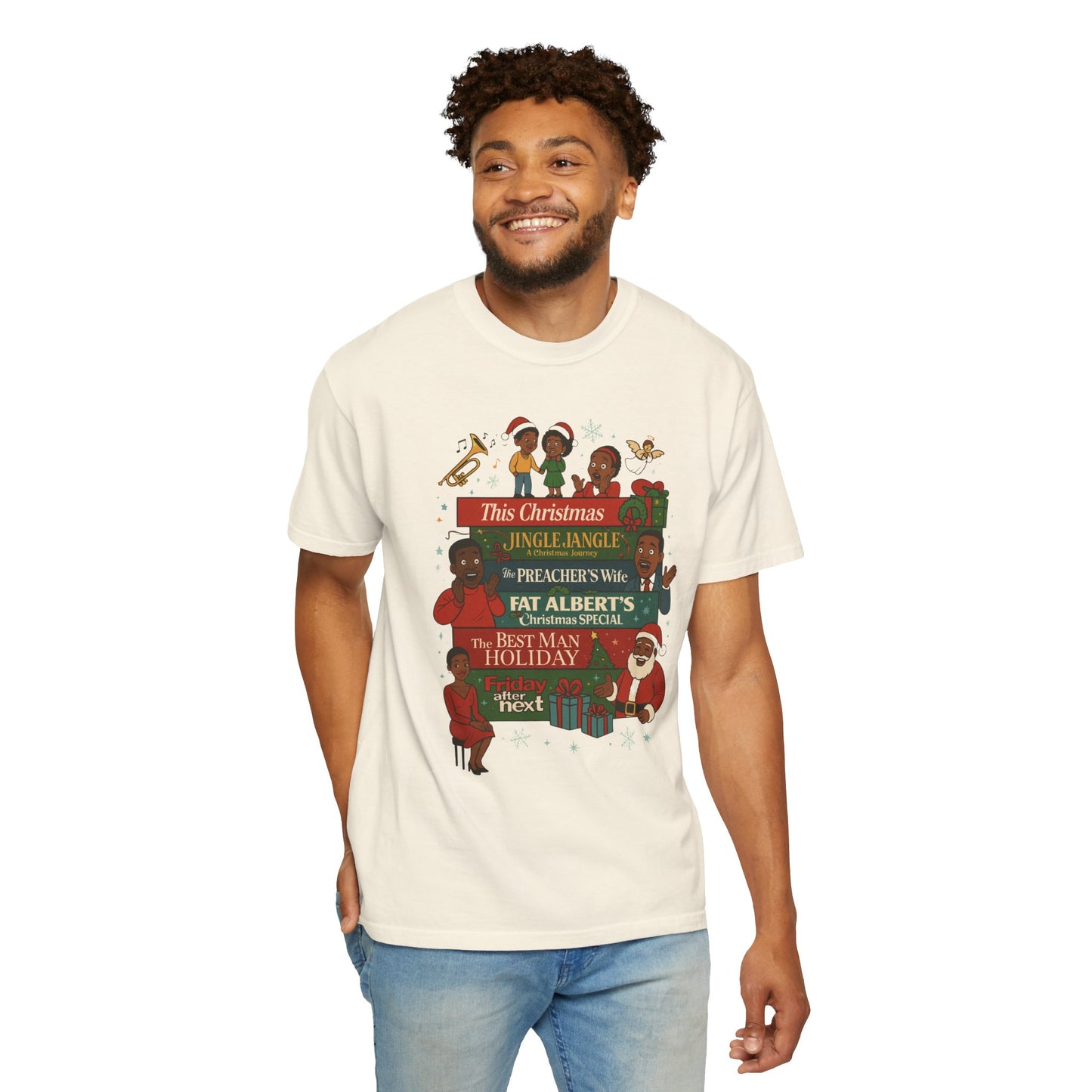 90s Black Christmas Movies Tee