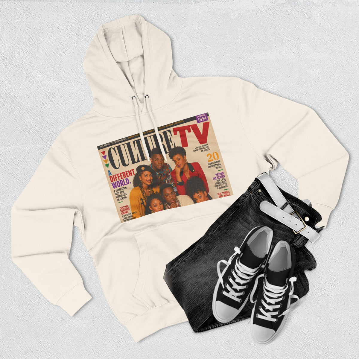 90s TV Culture Magazine | Graphic Hoodie