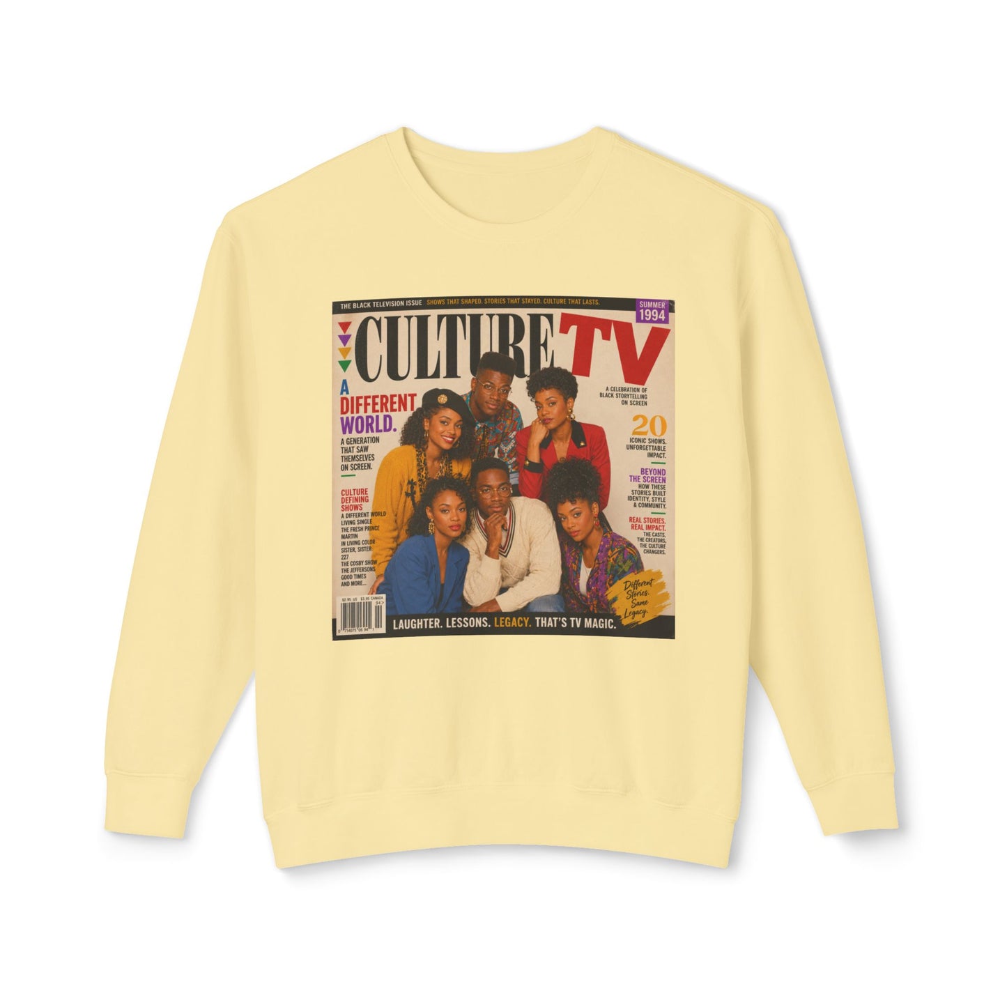 Vintage TV Culture Magazine Cover Sweatshirt
