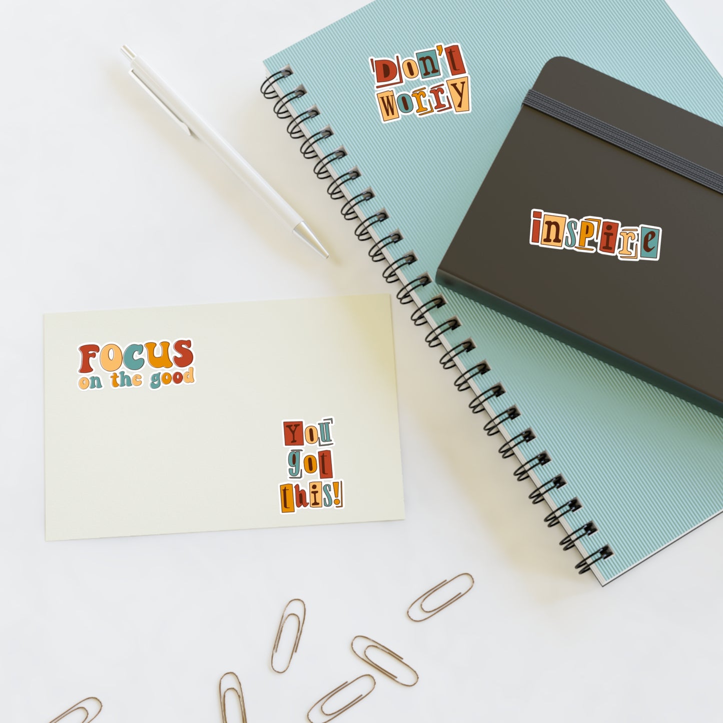 Motivational Quote Sticker Pack | Waterproof Vinyl Decals