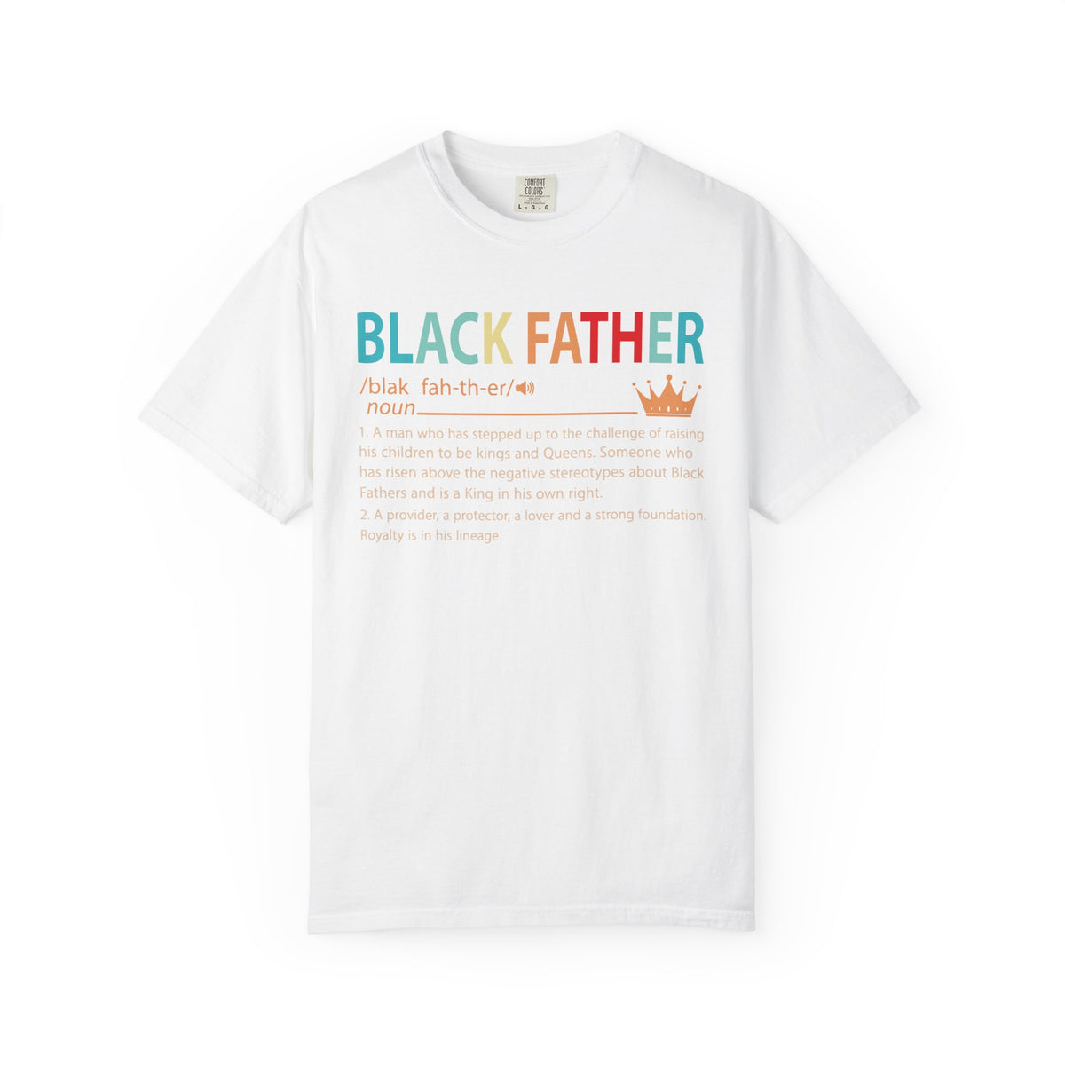 Black Father Definition T-Shirt | Proud Dad Graphic Tee