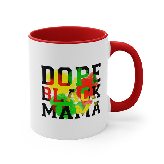 Dope Black Mama-Two-Tone Accent Mug