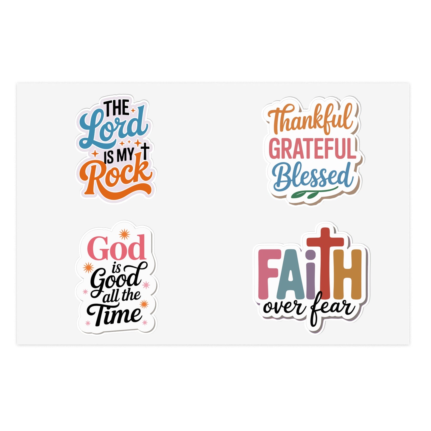 Christian Faith Sticker Pack | Inspirational Waterproof Vinyl Stickers