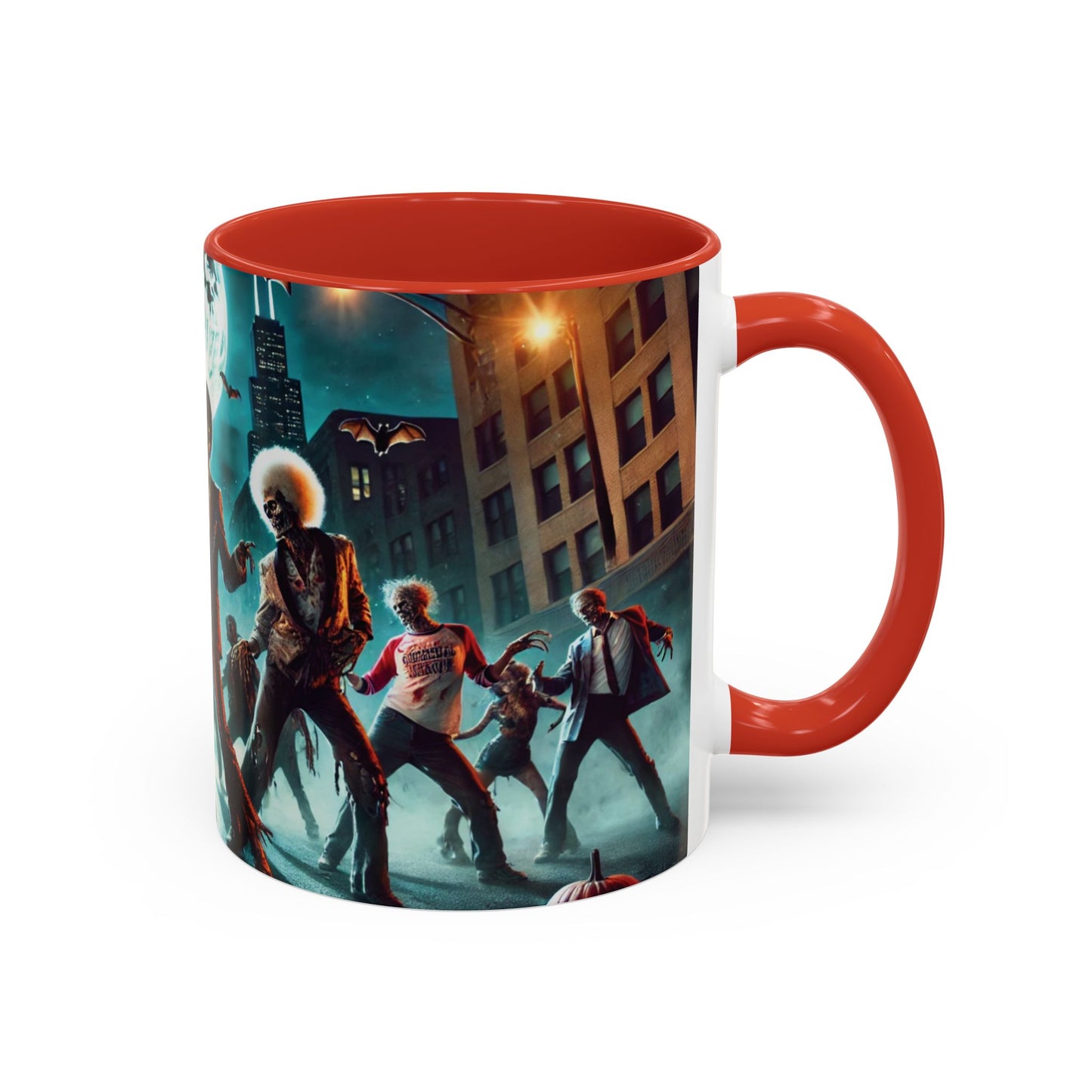 Spooky Black Horror Art Coffee Mug-Thriller Edition