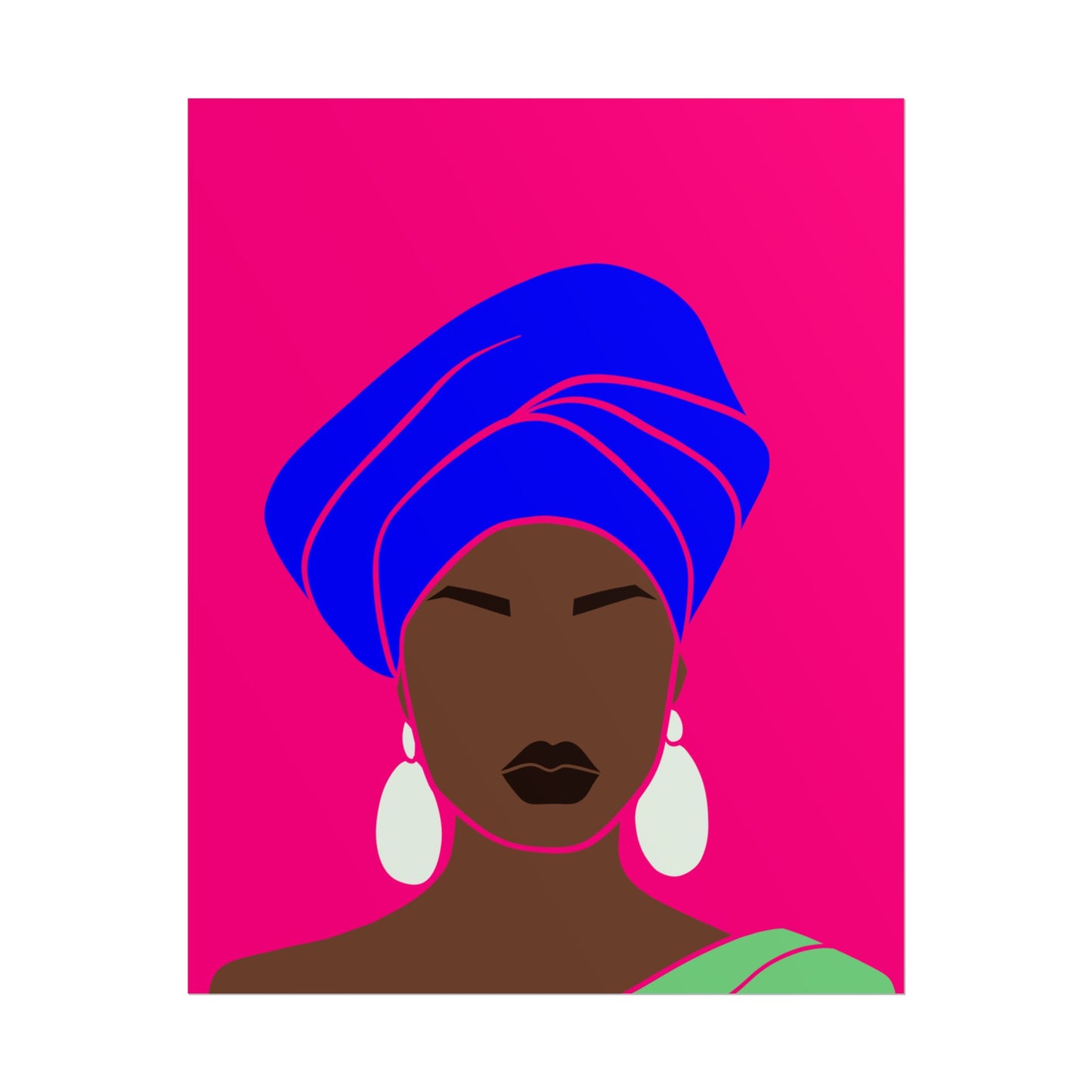 Melanin Queen Unframed Poster | Afrocentric Wall Art