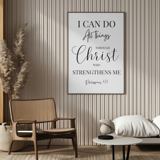 Philippians 4:13 Scripture Wall Art
