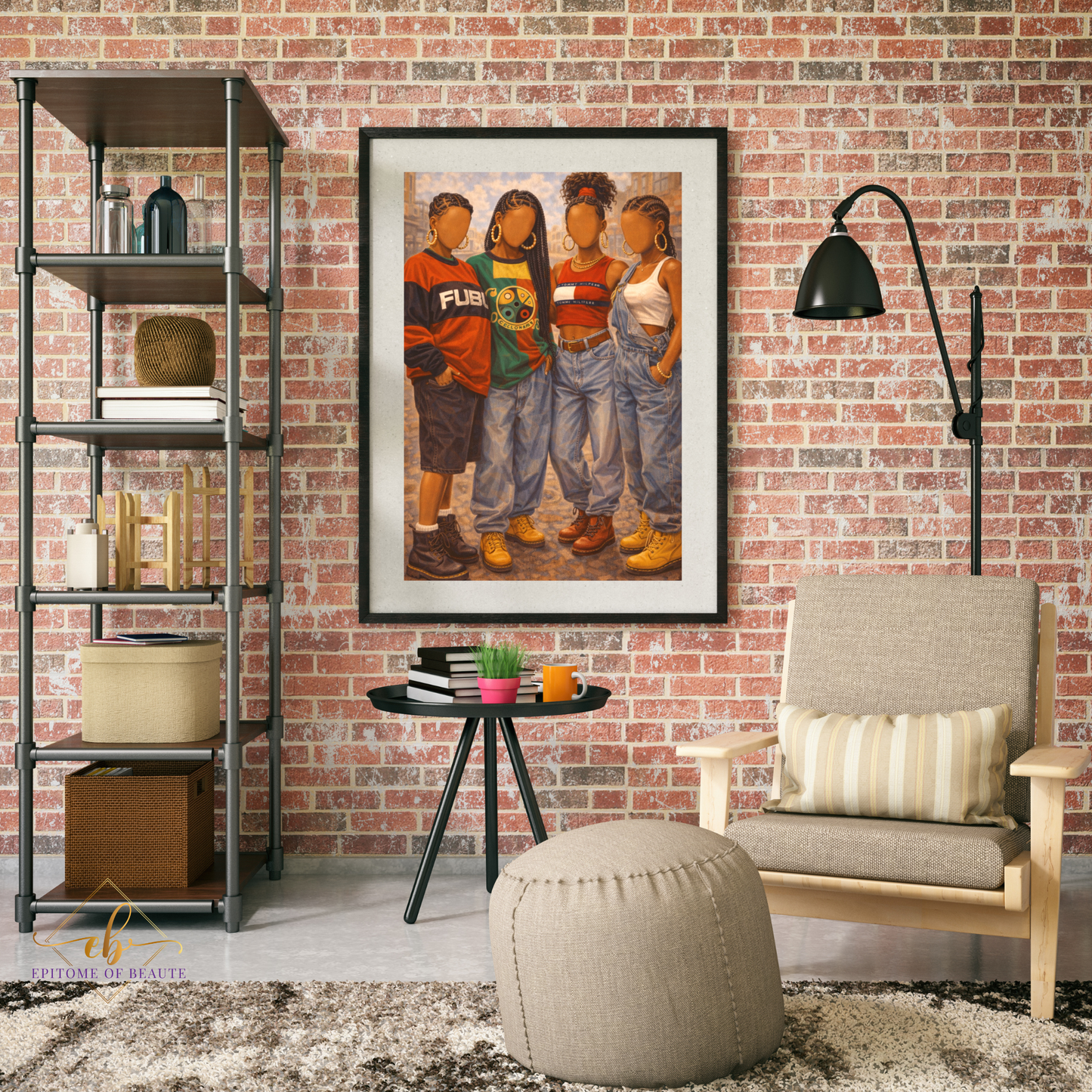 90s Fly Girls - Black Hip Hop Poster Fashion Poster