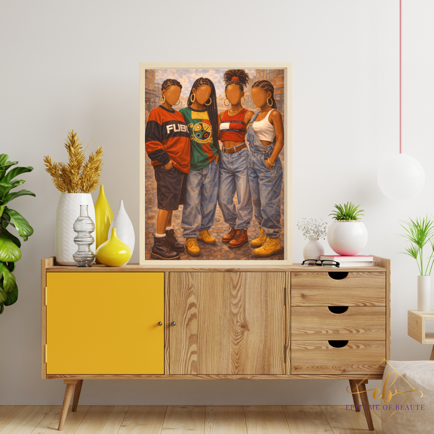 90s Fly Girls - Black Hip Hop Poster Fashion Poster